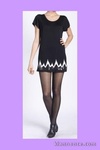 Tunique  avec strass en bas