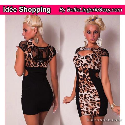 Robe sexy MIRANDA leopard