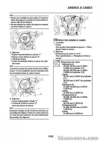 Manuel atelier YAMAHA MT-01 - 2005 - Fr.