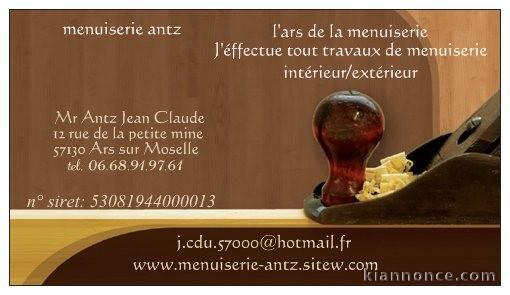 menuisier auto entrepreneur