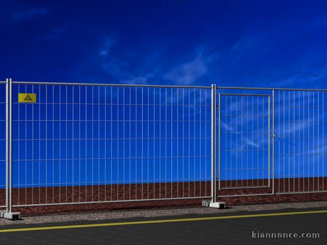PANNEAUX CLOTURE MOBILE DE CHANTIER PRIX BAS
