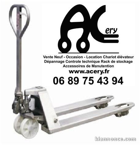 TRANSPALETTE INOX NEUF