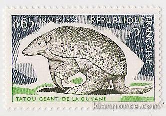 Animaux Mammifères France Neuf Y&T.n°1819 : Le Tatou