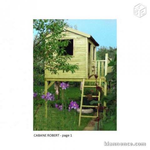 Cabanes bois pour enfants - aires de jeux - prix bas