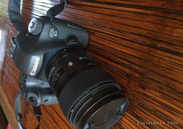 canon eos 6d + objectif sigma 35mm f1.4 dg - quasi neuf