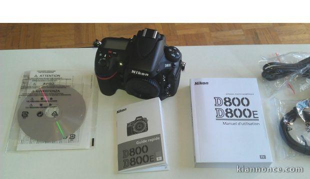 Boitier Nikon D800 garantie 2017 