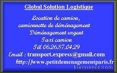 petit déménagement Paris