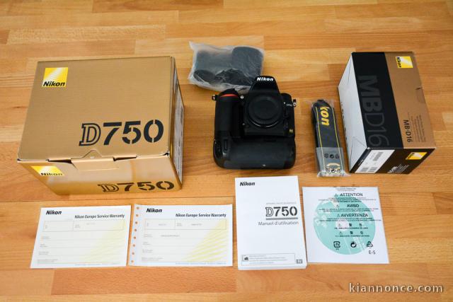 appareil nikon D750 toujours neuf