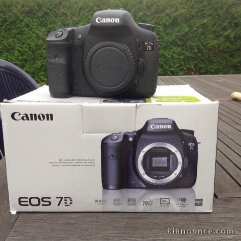 Mon appareil photo Canon 7D