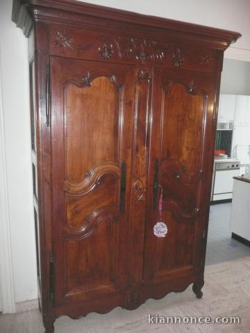 belle petite armoire louis xv noyer massif