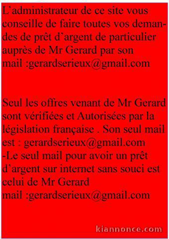  / OFFRE DE PRËT ENTRE PARTICULIER sérieu