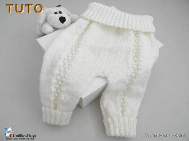 Tuto PANTALON, tricot bbnlayette tricot bebe explications, pdf