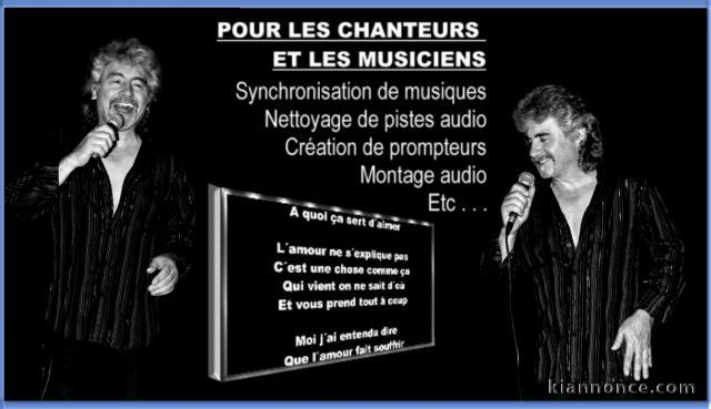 Création de Prompteurs, vidéos Karaoké, montage audio etc...