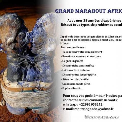 Grand Marabout Professionnel Pour le Retour Affectif 