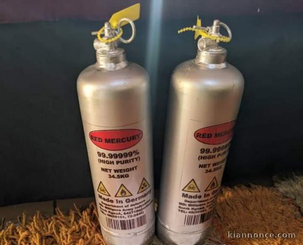 Mercure liquide rouge pur à vendre