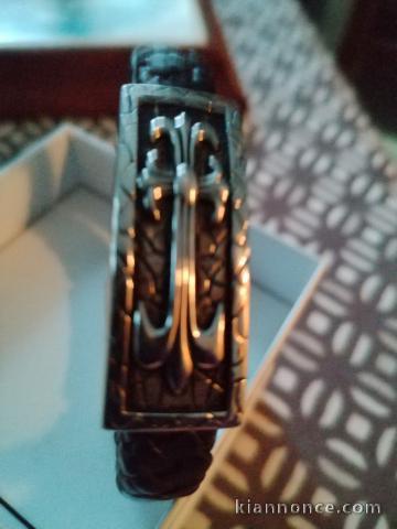 BRACETTE EN CUIR TRESSER JULES