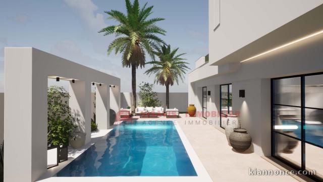 CONSTRUIRE UNE VILLA AVEC PISCINE À DJERBA EN TUNISIE ZU - RÉF P6