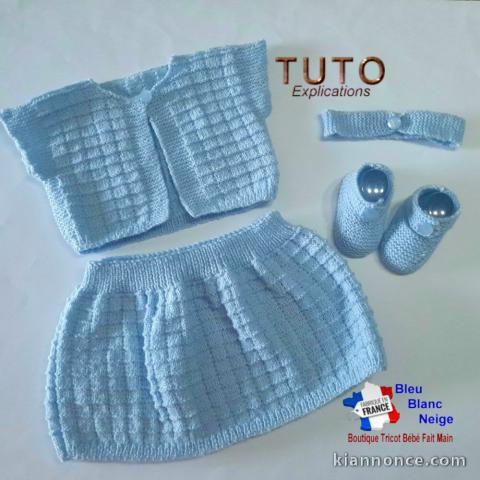 Patron tricot bb layette modèle layette à tricoter TUTO explicati