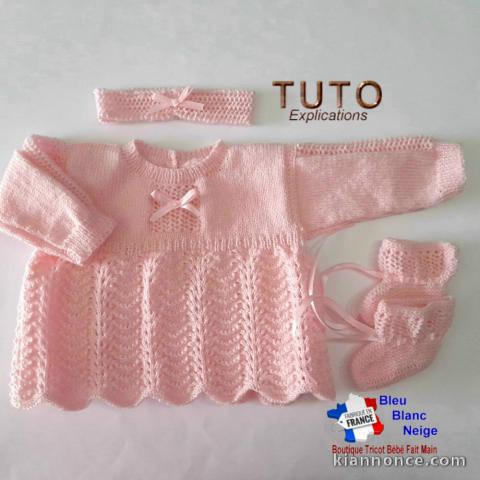 Patron tricot bb layette modèle layette à tricoter TUTO explicati