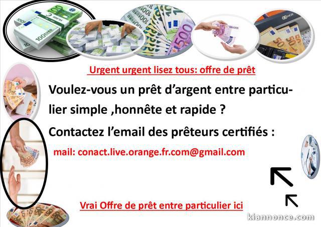   OFFRE DE PRÊT ENTRE PARTICULIER 