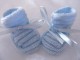  Tricot b&eacute;b&eacute; chaussons bleus naissance  