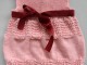tricot laine b&eacute;b&eacute; fait main robe rose