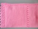 couverture rose tricot laine b&eacute;b&eacute; fait main