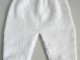 Pantalon blanc b&eacute;b&eacute; tricot laine 
