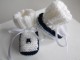 V&ecirc;tement Chaussons b&eacute;b&eacute; tricot laine fait main