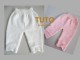 Explication TUTO pantalon layette b&eacute;b&eacute; tricot laine
