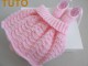 Explication TUTO jupe chaussons layette b&eacute;b&eacute; tricot laine 