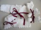 Trousseau blanc bordeaux layette b&eacute;b&eacute; tricot laine