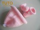 Explication TUTO bonnet chaussons pompons b&eacute;b&eacute;