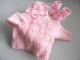 Tricot b&eacute;b&eacute; trousseau calinou rose