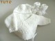 Tuto trousseau tricot laine crois&eacute; blancs 