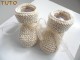 Explications tricot b&eacute;b&eacute;, tuto chaussons &agrave; revers 