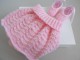 Tricot b&eacute;b&eacute; Jupe et ballerines chaussons faits main