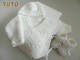 Tuto trousseau tricot laine crois&eacute; blancs
