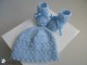 Tricot layette bb fait main, bonnet et chaussons