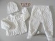 Fiche Tricot b&eacute;b&eacute;, TUTO, ensemble PREMA complet layette bb