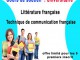 litt&eacute;rature  fran&ccedil;aise  et  technique de communication   :