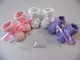 Lot chaussons PAS CHERS tricot b&eacute;b&eacute; FILLE layette fait main bb