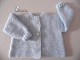 Brassi&egrave;re tricot b&eacute;b&eacute; pas ch&egrave;re tricot&eacute;e main layette bb AZUR