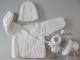 Brassi&egrave;re bonnet chaussons pas cher tricot b&eacute;b&eacute; layette tricot&eacute;e