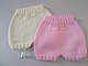 Lot 2 bloomers PAS CHERS tricot b&eacute;b&eacute; FILLE layette fait main bb