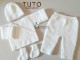 Patron FACILE brassi&egrave;re, bonnet, chaussons, pantalon Prema &agrave; 3 mo