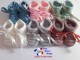 Chaussons tricot b&eacute;b&eacute; mod&egrave;les layette bb tricot&eacute;s main