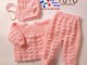 Fiche Tricot b&eacute;b&eacute;, TUTO, ensemble complet PATRON layette bb
